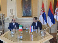 13 May 2022 The National Assembly Speaker in meeting with the Italian Ambassador to Serbia 